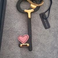 👑 PRADA Portachiavi SAFFIANO Key Charme