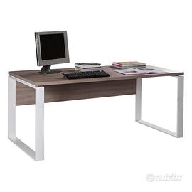 SCRIVANIA OPERATIVA  LEGNO ROVERE SBIANCATO
