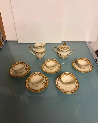 Servizio caffe vintage bavaria porcellana e oro
