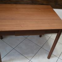 tavolo cucina 100x70 alto 78 cm legno tinta noce