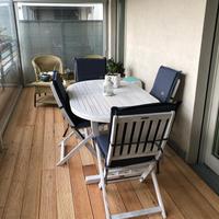 Tavolo legno da giardino con 4 sedie - Bizzotto