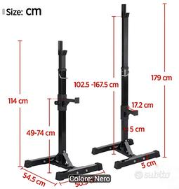 supporti per bilanciere - mini rack mobile