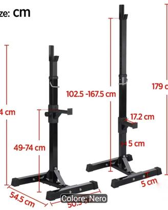 supporti per bilanciere - mini rack mobile