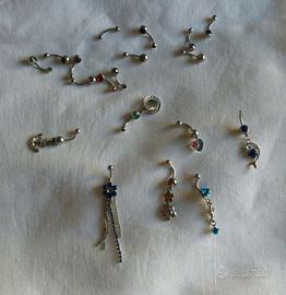 Blocco di n. 11 piercing 