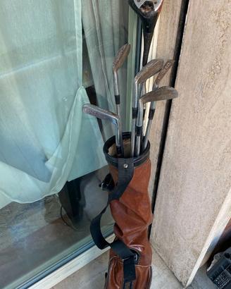 Set da golf: mazza e sacca vintage del 1980