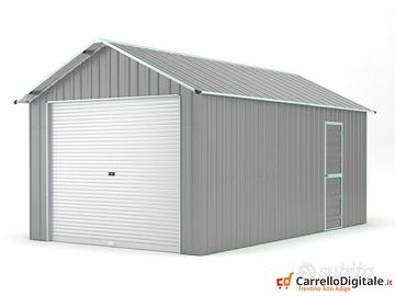 Capanno container box 360x762cm grigio chiaro