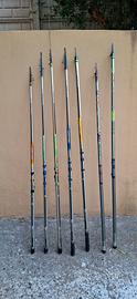 canne da trota lago