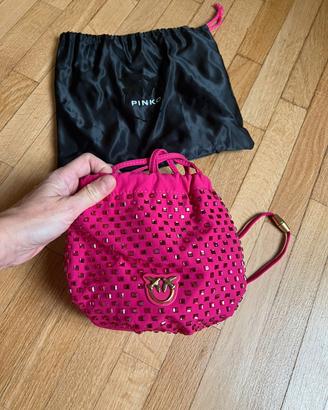 borsa secchiello con strass
