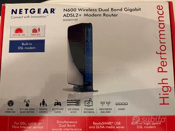 Router Modem NETGEAR N600 Dual Band Gigabit