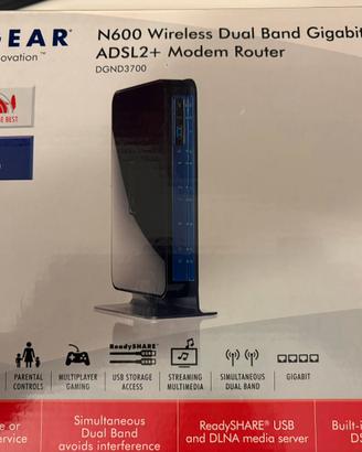 Router Modem NETGEAR N600 Dual Band Gigabit