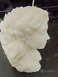 Candela profumata testa di donna 