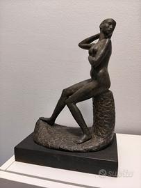 Scultura bronzo Mario Moretto firmata 36 cm