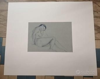 Disegno a pastello blu