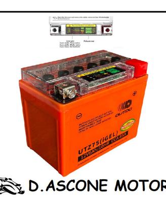 Batteria Outdo Precaricata a gel YTZ7S 12V-6AH 12H