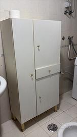 Mobile bianco per bagno