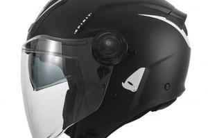 Casco urban jet Ufo Spirit nero bianco opaco