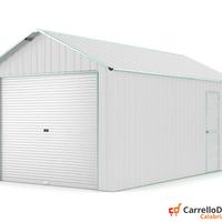 Capanno container box 360x762cm serranda bianco