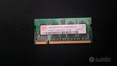 4 moduli ddr2 da 1GB SO-DIMM, No-ECC, Unbuffered