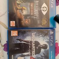 Giochi PS4 Uncharted 4 e Little nightmares