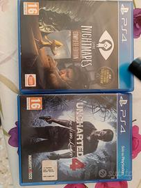 Giochi PS4 Uncharted 4 e Little nightmares