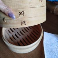 Vaporiera in bamboo