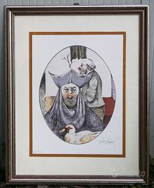 Litografia incorniciata 40x50 cm - scuola Possenti