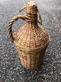 Damigiana in vimini 5 litri