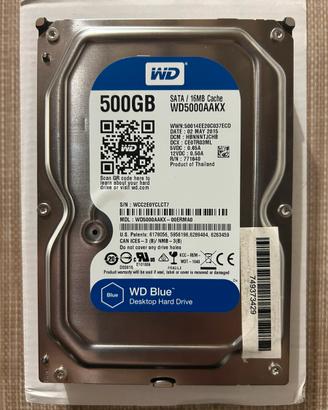 Hard Disk Western Digital WD5000AAKX – 500 GB SATA