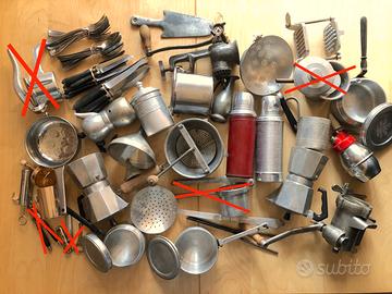 Casalinghi da collezione in metallo