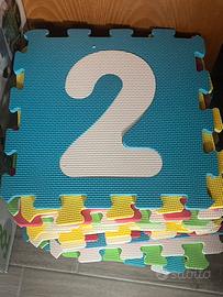 Quadrotti tappeto gomma bimbi 27 pezzi