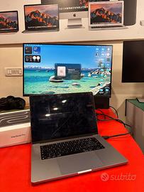 MacBook Pro 2021 M1 Pro 32GB 1TB – schermo rotto,