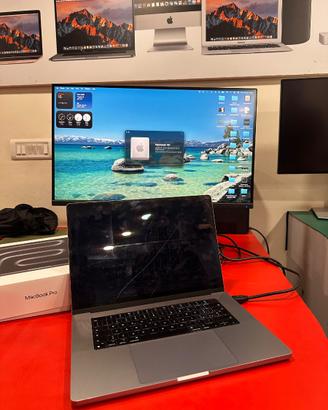 MacBook Pro 2021 M1 Pro 32GB 1TB – schermo rotto,