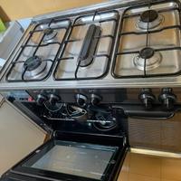 Sistema cucina 5 fornelli + forno elettrico e gas