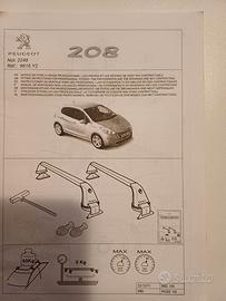  barre portatutto originali pegeout 208