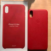 Cover apple in pelle rossa Iphone XS Max