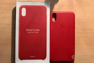 Cover apple in pelle rossa Iphone XS Max