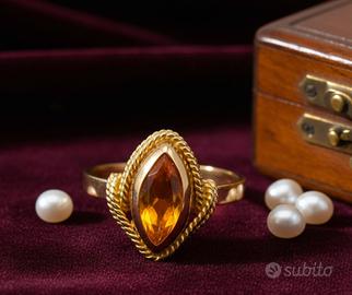 Anello Topazio Marquise Anni ’50