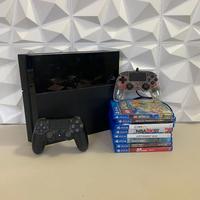 Console PlayStation 4 PS4 FAT + 8 giochi completa