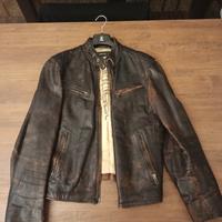 giubbino pelle motociclista