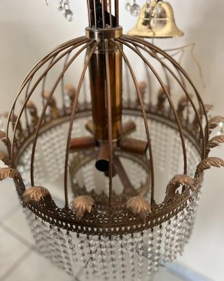 Lampadario antico Ottone