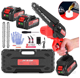 JVISION Motosega a Batteria con 8000mAh Batterie,