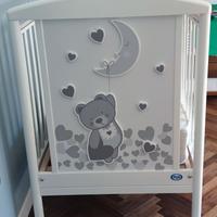 Letto bambini con rete e materasso