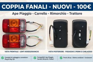 Coppia di fanali posteriori UNIVERSALI  NUOVI 