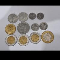 12 monete in lire italiane