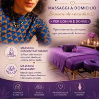 Massaggi a domicilio. Solievo e relax