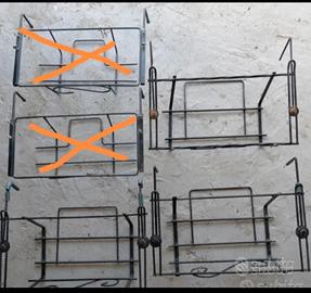 Portavasi per ringhiere balconi tre pezzi