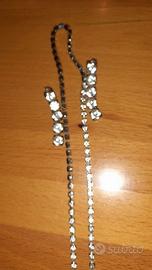 Cintura/collana gioiello swarosky + 2 orecchini