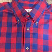 Camicia quadri scozzese rossa blu taglia M/L 40