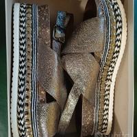 Sandali color argento nr 39 Caffenero