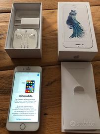 Iphone 6s 64 gb + scatola + caricatore + cuffie